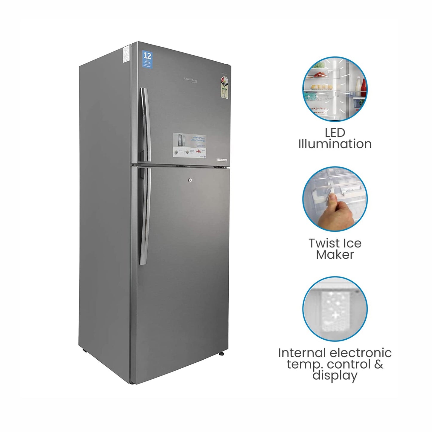 Beko 463L Frost Free Inverter Refrigerator, RFF463IF