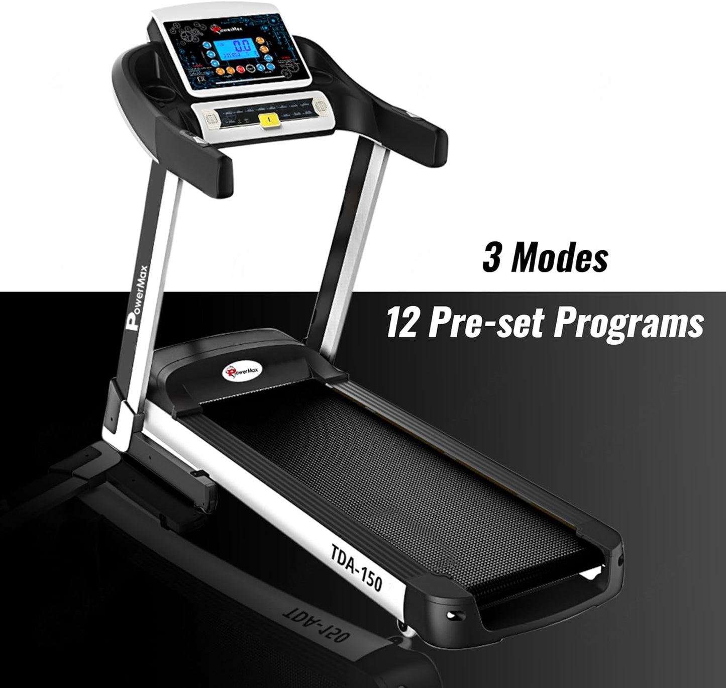 Powermax Fitness 2.5 Hp & 5 Hp Peak Motorized Treadmill