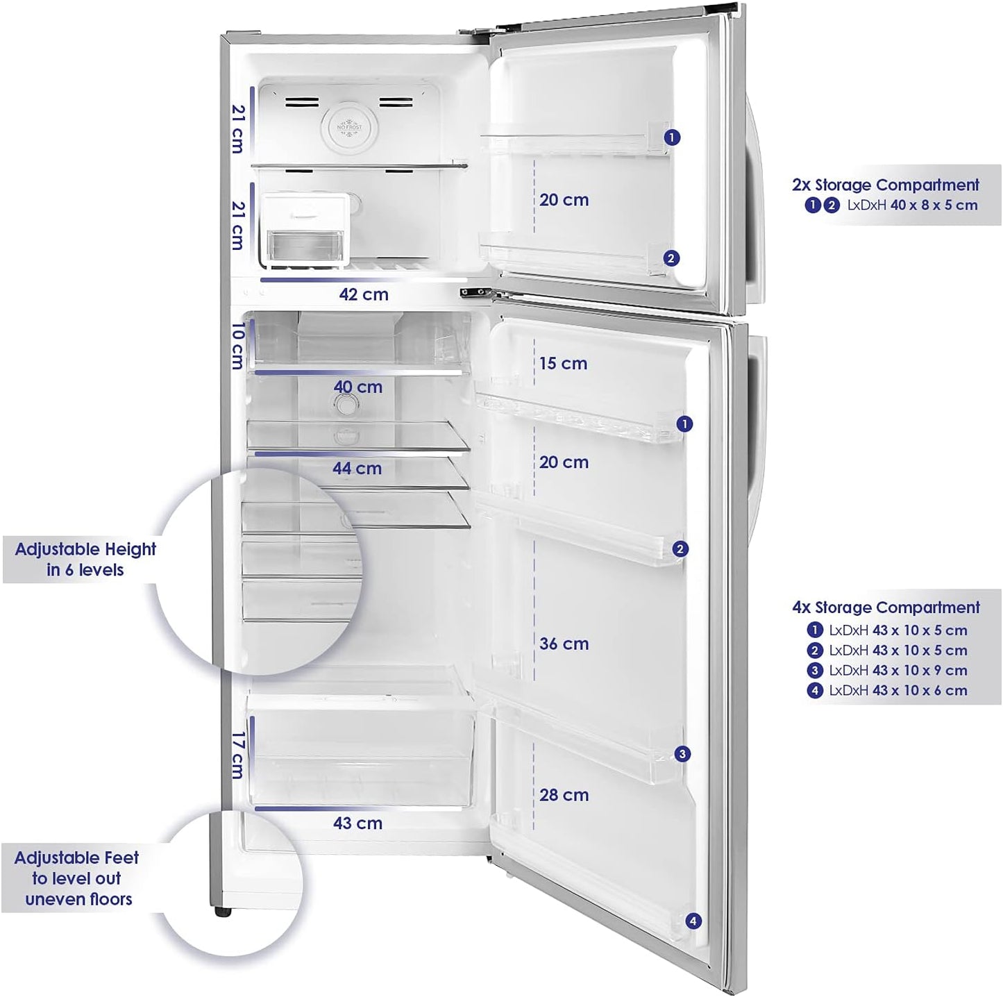 Super General 360L Double Door Refrigerator