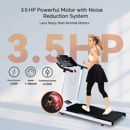3.5HP Handrail Portable Fitness Treadmill